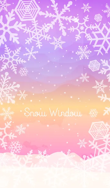 [LINE着せ替え] 雪の窓 4の画像1