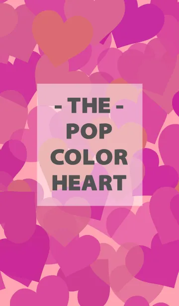 [LINE着せ替え] ザ・ポップ ハート カラー 4の画像1