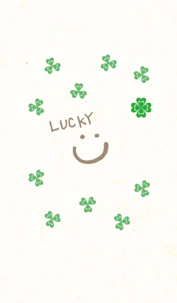 [LINE着せ替え] 幸運のクローバー-スマイル15-の画像1