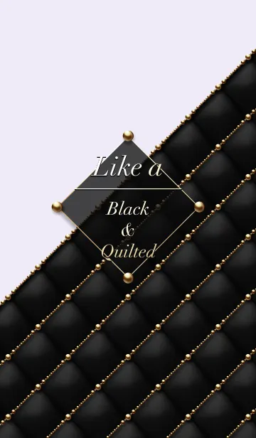 [LINE着せ替え] Like a - Black ＆ Quilted #Daisyの画像1