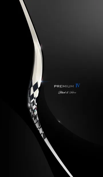 [LINE着せ替え] Premium Ⅳ Black ＆ Silverの画像1