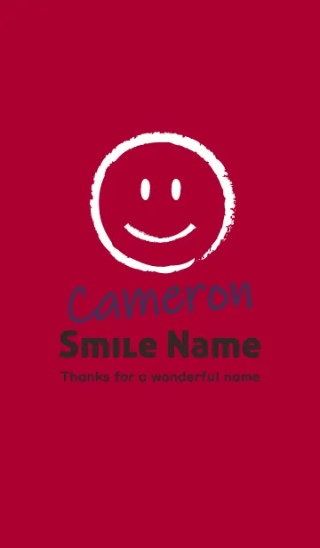 [LINE着せ替え] Smile Name Cameronの画像1