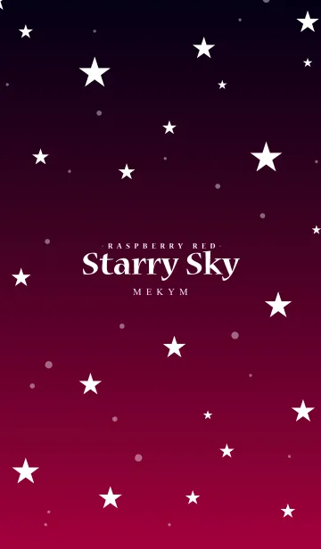 - Starry Sky Raspberryred -の着せ替えメイン画像