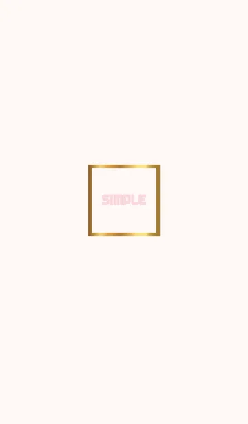 [LINE着せ替え] Simple square frame gold.の画像1