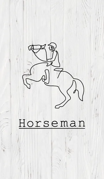 [LINE着せ替え] on-e-line art -Horseman-の画像1