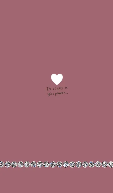 [LINE着せ替え] 女子力アップ*くすみピンクとストーンの画像1