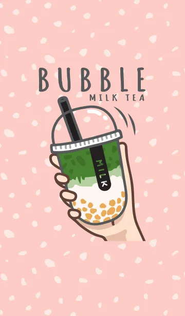 [LINE着せ替え] Bubble milk tea cafe 2 (Golden Bubble)JPの画像1
