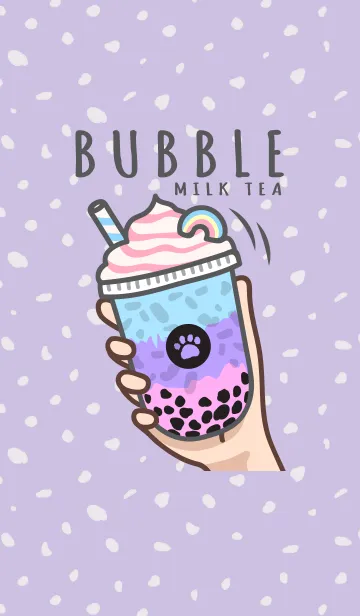 [LINE着せ替え] Bubble milk tea cafe 4 (Unicorn) JPの画像1