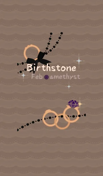 [LINE着せ替え] 誕生石リング02 + シルバーの画像1