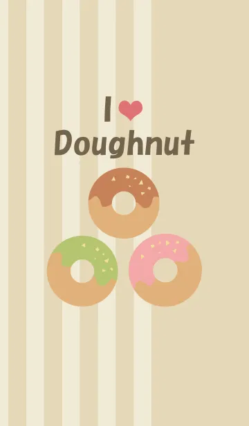 [LINE着せ替え] I Love Doughnutの画像1