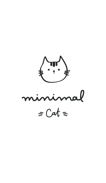 [LINE着せ替え] Minimal Catの画像1