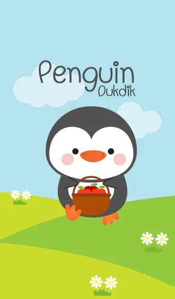 [LINE着せ替え] Lovely Penguin Duk Dik Theme (jp)の画像1