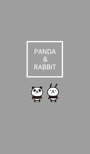 [LINE着せ替え] パンダとウサギの画像1