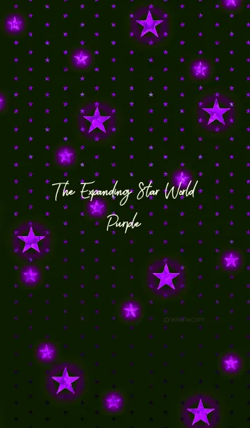 [LINE着せ替え] 広がる紫の星の世界の画像1