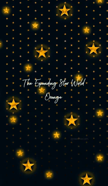 [LINE着せ替え] 広がるオレンジの星の世界の画像1