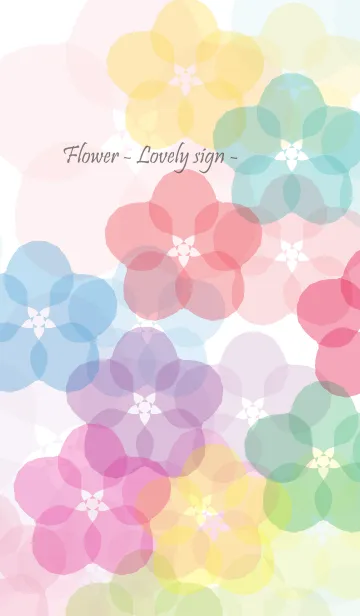 [LINE着せ替え] Flower - Lovely sign -の画像1