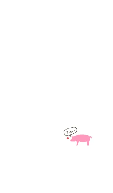 [LINE着せ替え] 大人シンプル・子豚の画像1