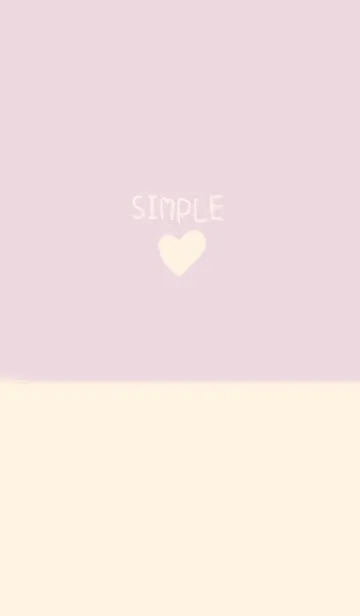 [LINE着せ替え] シンプル ピンク×ベージュ×ハートの画像1