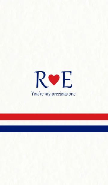 [LINE着せ替え] R＆E イニシャル -Red ＆ Blue-の画像1