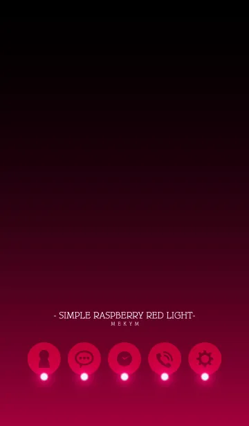 [LINE着せ替え] - SIMPLE RASPBERRY RED LIGHT -の画像1