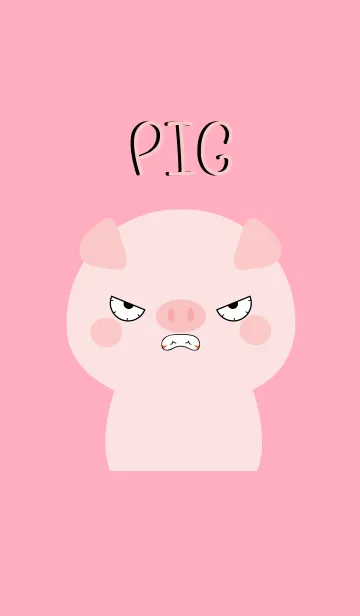 [LINE着せ替え] Angry Pig Face Theme (jp)の画像1