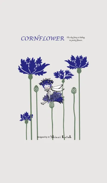 [LINE着せ替え] Flower Fairy -CORNFLOWER-の画像1
