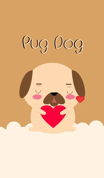 [LINE着せ替え] Simple Lovely Pug Dog (jp)の画像1