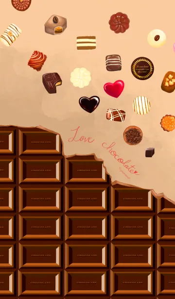 [LINE着せ替え] Love chocolatesの画像1