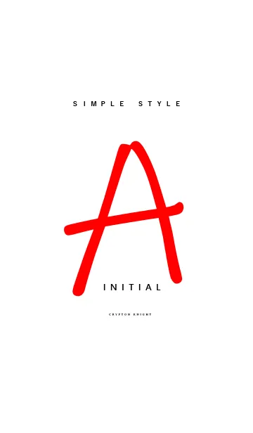[LINE着せ替え] Simply Style Initial【A】の画像1