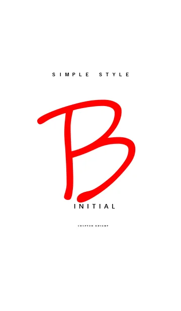 [LINE着せ替え] Simply Style Initial【B】の画像1