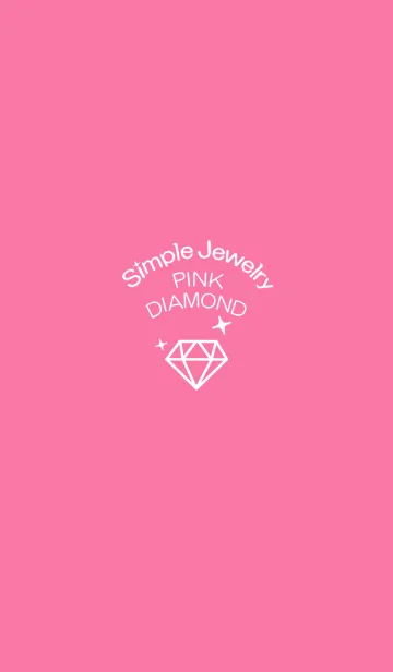 [LINE着せ替え] Simple Jewelry - PINK DIAMOND-の画像1