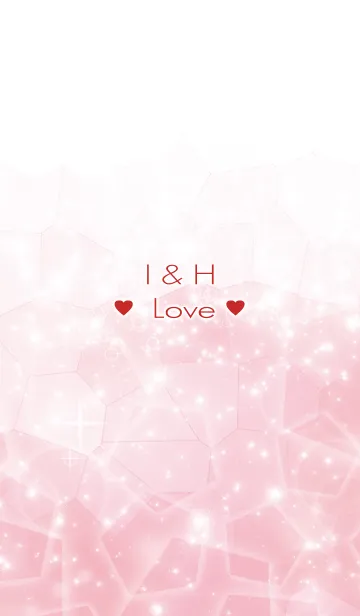 [LINE着せ替え] I ＆ H Love☆Initial☆Themeの画像1