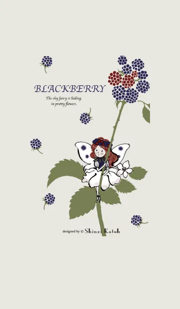 [LINE着せ替え] Flower Fairy -BLACKBERRY-の画像1