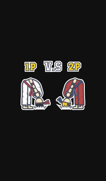 [LINE着せ替え] TOY MAN 1P V.S 2P #Black JPの画像1