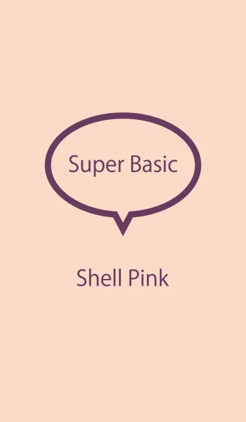 [LINE着せ替え] Super Basic Shell Pinkの画像1