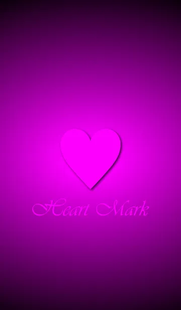 [LINE着せ替え] Heart Mark *Vivid Pink Purple*の画像1