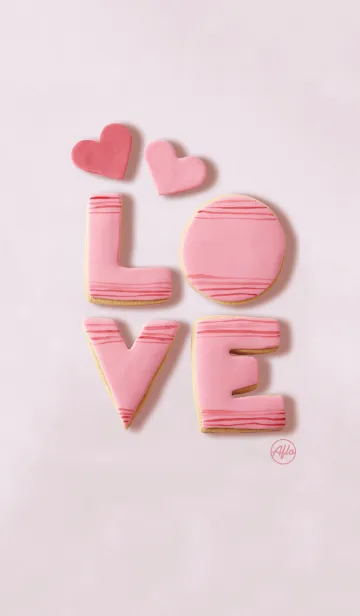 [LINE着せ替え] LOVE cute pinkの画像1