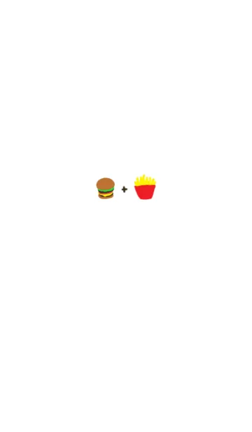 [LINE着せ替え] ハンバーガーとポテトの画像1