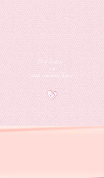 [LINE着せ替え] ピンクレザー ピンク ロマンティックハートの画像1