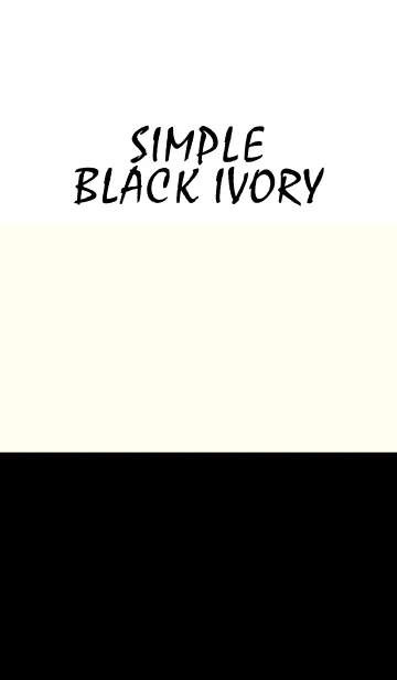 [LINE着せ替え] Simple - BLACK IVORY-の画像1