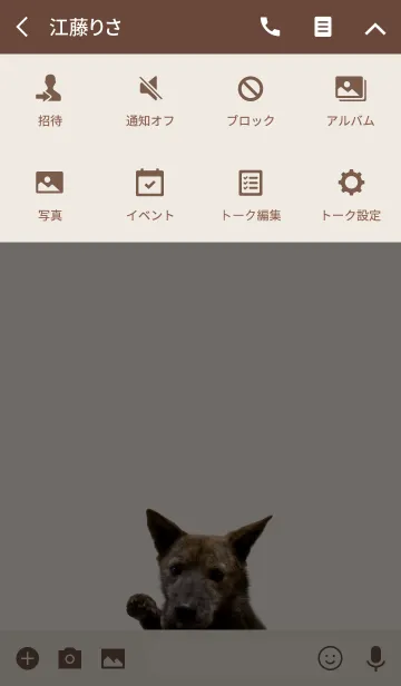 [LINE着せ替え] 甲斐犬BENIきせかえの画像4