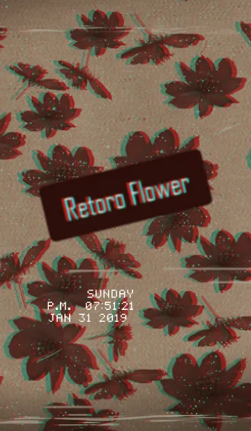 [LINE着せ替え] Retoro Flowerの画像1