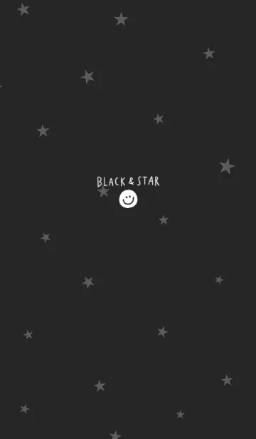 [LINE着せ替え] 黒＆グレーと星の画像1