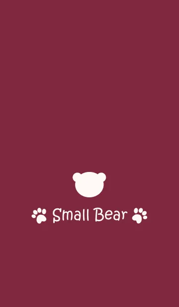 [LINE着せ替え] Small Bear *WINERED*の画像1