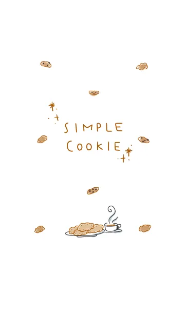 [LINE着せ替え] シンプル クッキーの画像1