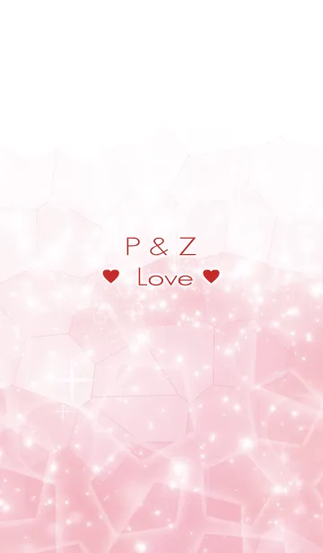 [LINE着せ替え] P ＆ Z Love☆Initial☆Themeの画像1