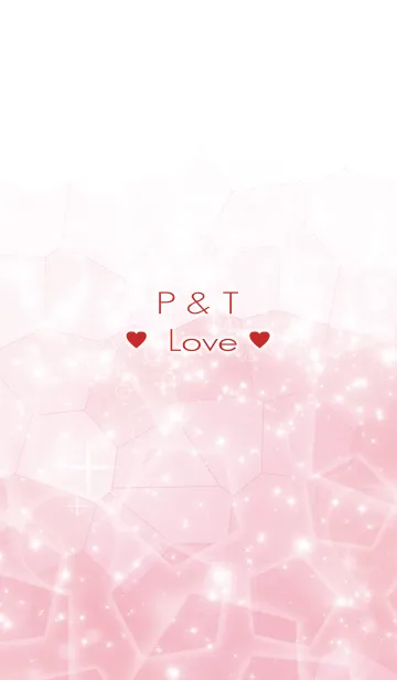 [LINE着せ替え] P ＆ T Love☆Initial☆Themeの画像1