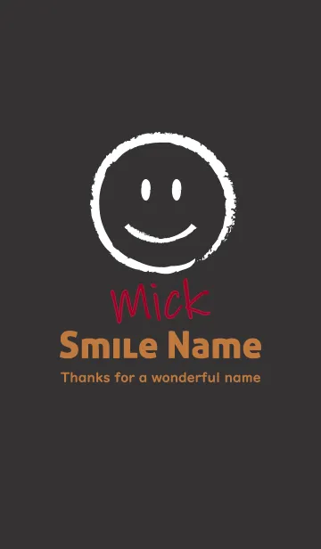[LINE着せ替え] Smile Name Mickの画像1