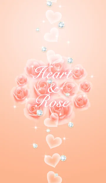 [LINE着せ替え] Heart ＆ Rose.の画像1