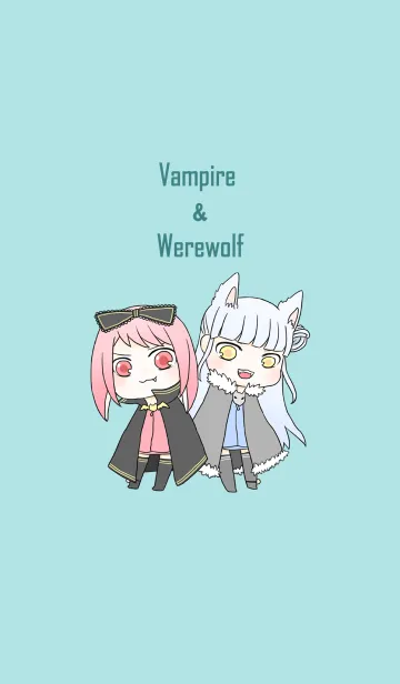 [LINE着せ替え] Vampire ＆ Werewolfの画像1